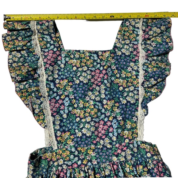 π Vintage Gunne Sax Style Prairie Dress Floral Pattern V-Neck w/ Pocketsπ - Picture 12 of 15